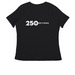 Quotable Women's t-shirt, a Black Women's Relaxed V-Neck Tee (back-view)