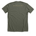 OPS Competition Tee (Green/Gold), a Heather Military Green Premium Unisex Tee (back-view)