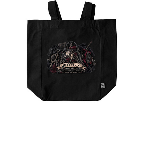 Bellatrix&nbsp;, a Black Recycled Cotton Tote Bag