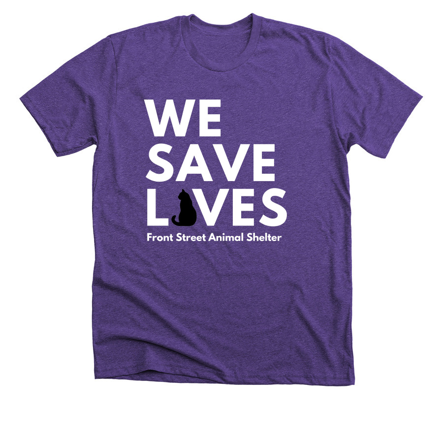 Cat Adoption Counselor Shirt, a Heather Team Purple Premium Unisex Tee