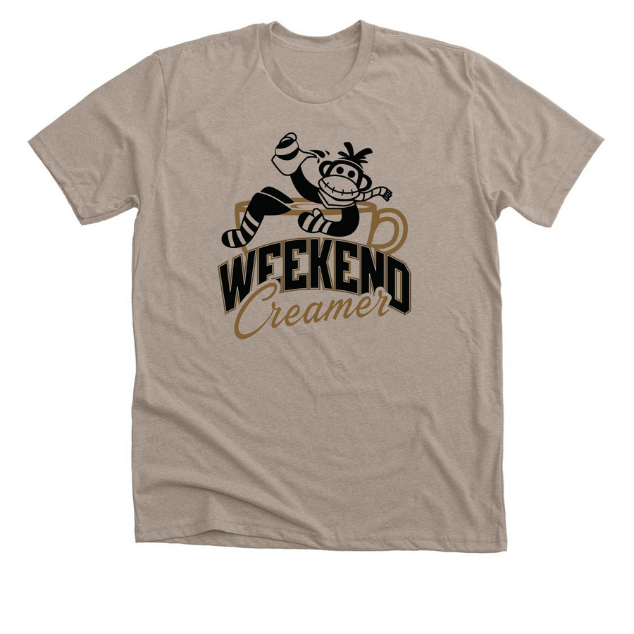 Coffee Customs Apparel, a Heather Stone Premium Unisex Tee