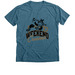 Coffee Customs Apparel, a Heather Deep Teal Premium V-Neck Tee