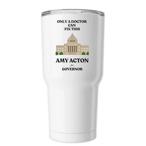 Only a Doctor, a White Insulated Tumbler