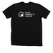 QCT White Logo shirt, a Solid Black Blend Premium Unisex Tee