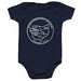Baby w/ white logo, a Navy Infant Onesie
