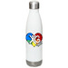 Xia-Gibbs Water Bottle, a White Stainless Steel Water Bottle