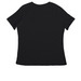 Choose Love Collection, a Black Women's Relaxed V-Neck Tee (back-view)