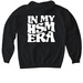 In My HSM Era - White Design, a Black Gildan Softstyle Pullover Hoodie (back-view)