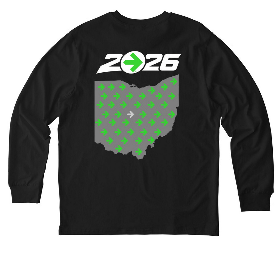 2026 James Cancer Hospital Pelotonia, a Black Stanley/Stella Unisex Creator 2.0 Long Sleeve Tee (back-view)