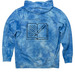 GREAT LYRICISTS ONLY PODCAST&nbsp;, a Aqua Blue Tie Dye Pullover Hoodie (back-view)
