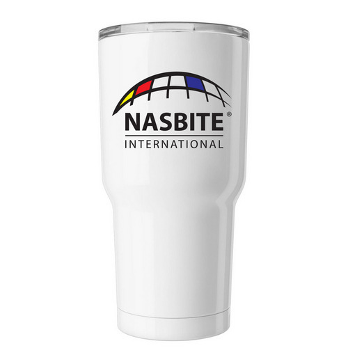 NASBITE International, a White Insulated Tumbler