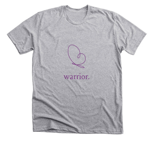 Lupus Warrior (Purple Logo)&nbsp;, a Athletic Heather Premium Unisex Tee