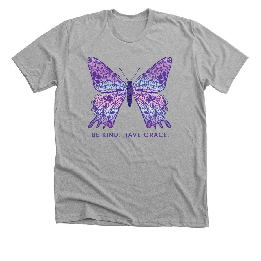 Be Kind. Have Grace., a Athletic Heather Premium Unisex Tee