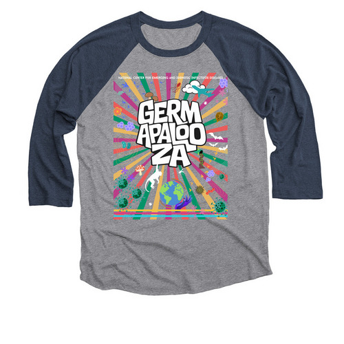 Baseball Tee, a Vintage Navy and Premium Heather 3/4 Sleeve Baseball Tee
