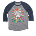 Baseball Tee, a Vintage Navy and Premium Heather 3/4 Sleeve Baseball Tee