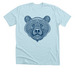 Lazy Bear Ornate Bear Tee - Blue, a Heather Ice Blue Premium Unisex Tee