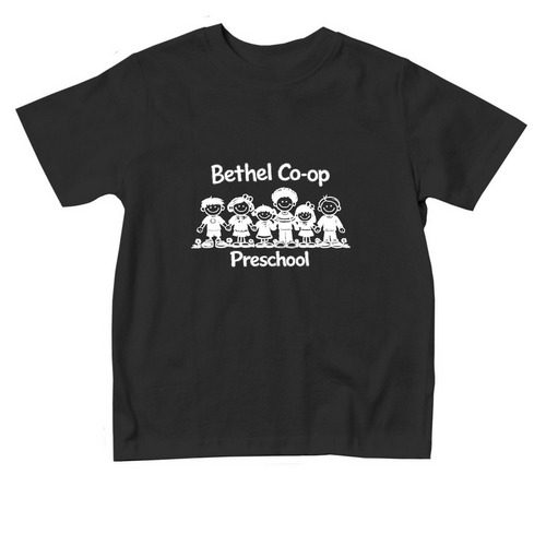 Toddler (White Design), a Black Toddler Tee