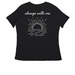 RIDE FOR DI&nbsp;, a Black Women's Relaxed V-Neck Tee (back-view)