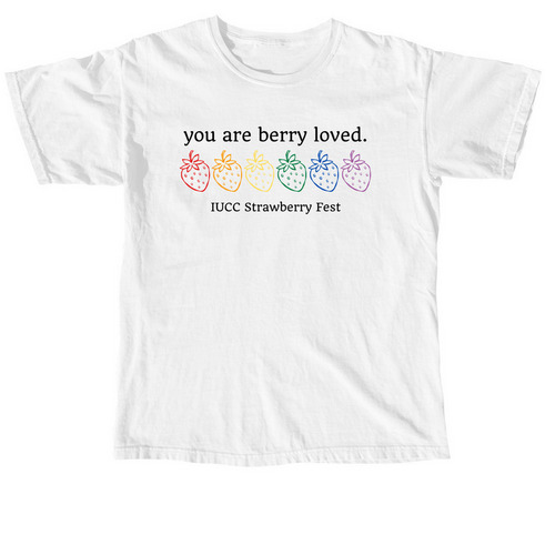 Berry Loved, a White Comfort Colors Unisex Tee