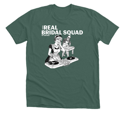 Bridal Squad, a Heather Forest Premium Unisex Tee