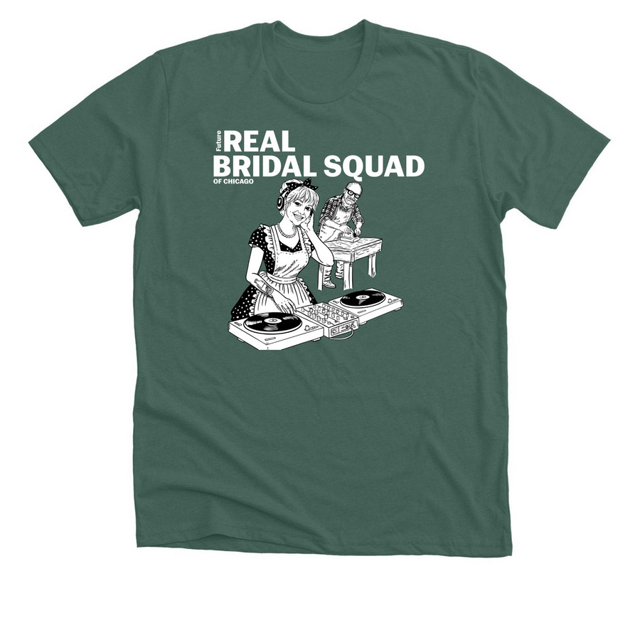 Bridal Squad, a Heather Forest Premium Unisex Tee