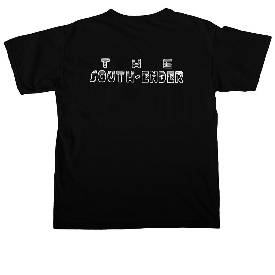 1931 South Ender Throwback!, a Black Comfort Colors Unisex Tee (back-view)