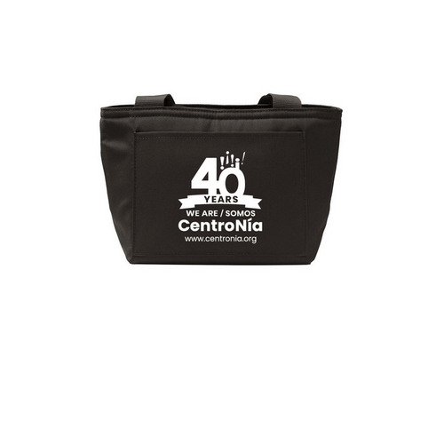 40th Anniversary Lunch Tote, a Deep Black Insulated Lunch Tote
