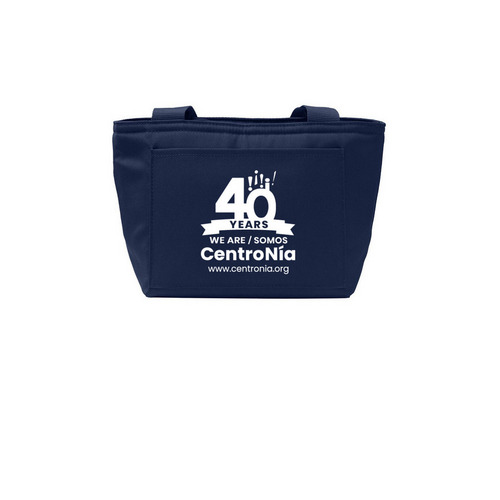 40th Anniversary Lunch Tote, a River Blue Navy Insulated Lunch Tote