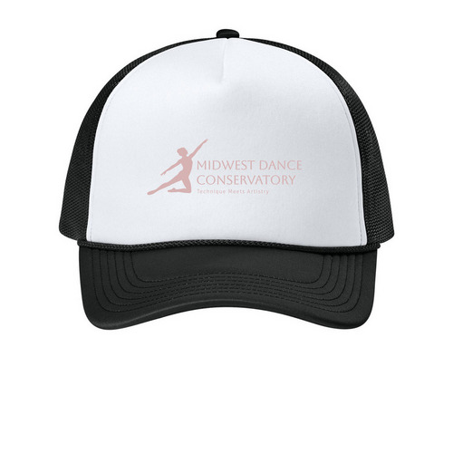 MDC Summer, a White/ Deep Black Printed Foam Trucker Hat