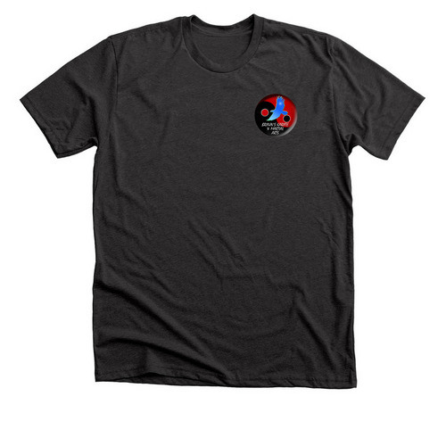 Kata and Caffeine, a Dark Grey Heather Premium Unisex Tee