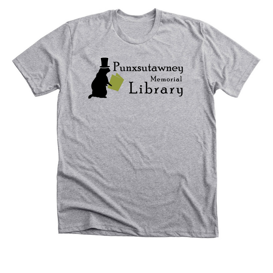 Library Fundraiser, a Athletic Heather Premium Unisex Tee