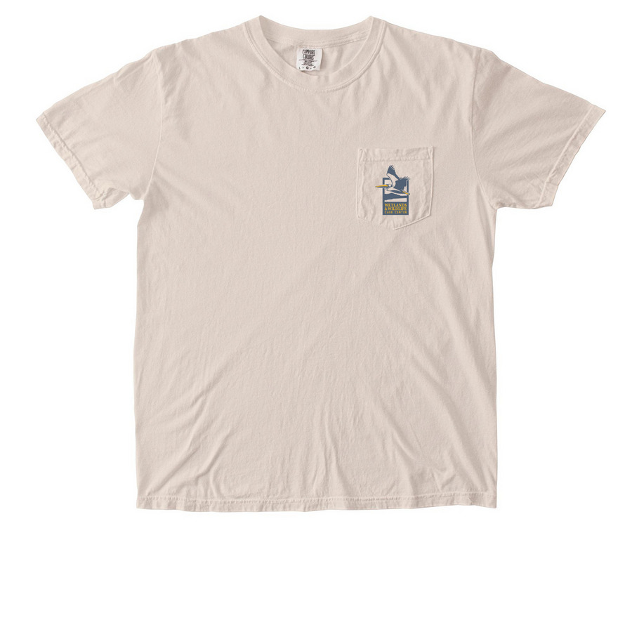 WWCC X KNGDMCO - HB PELI IVORY, a Ivory Comfort Colors Pocket Tee