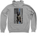 Vesting Oakland County Area K9s: K9 Maverick, a Athletic Heather Zip Up Hoodie (back-view)