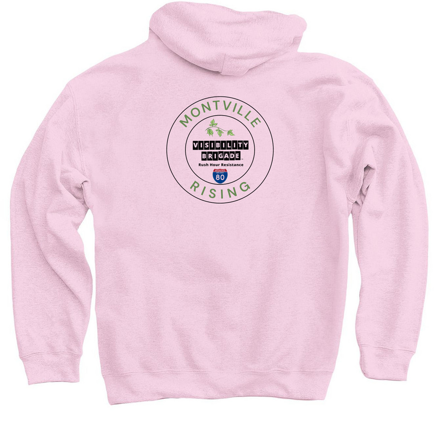 VBMR - WE GET THERE TOGETHER, a Light Pink Pullover Hoodie (back-view)