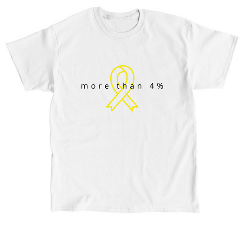 More than 4%, a White Classic Unisex Tee