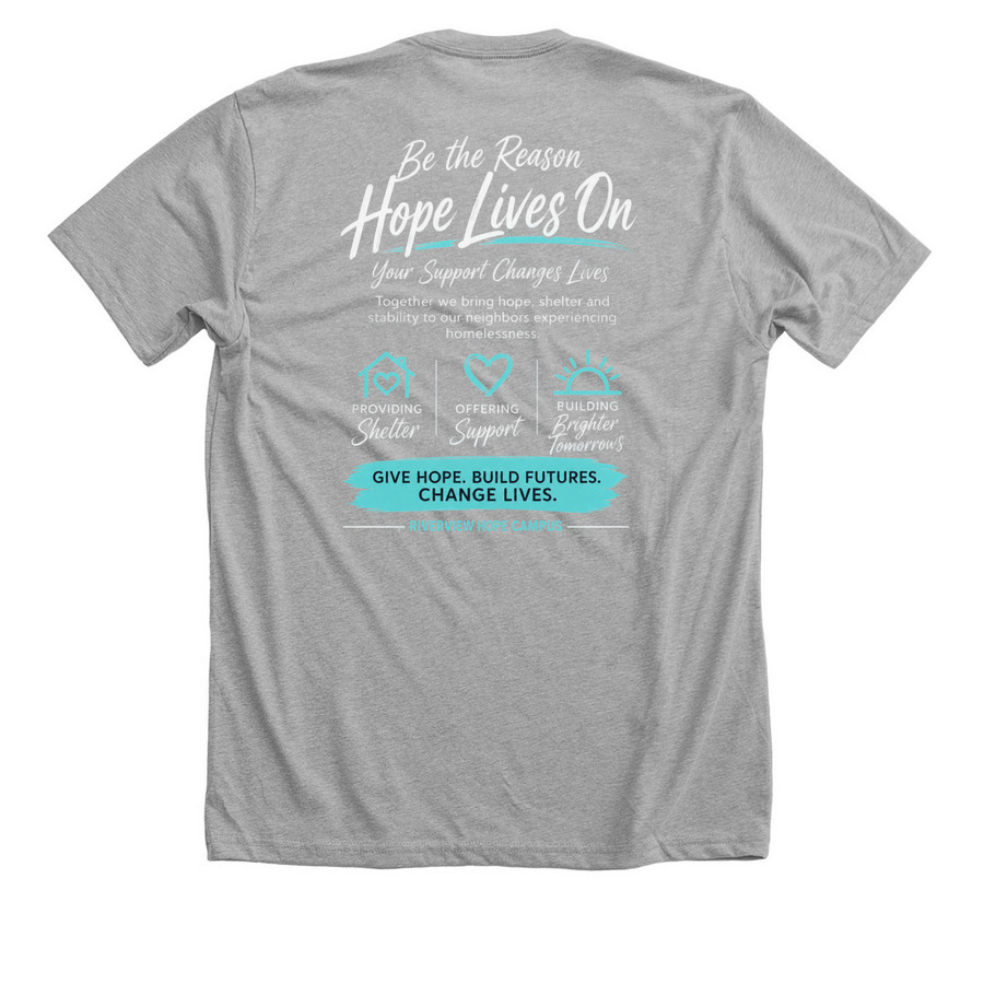 Riverview Hope Campus, a Athletic Heather Premium Unisex Tee (back-view)