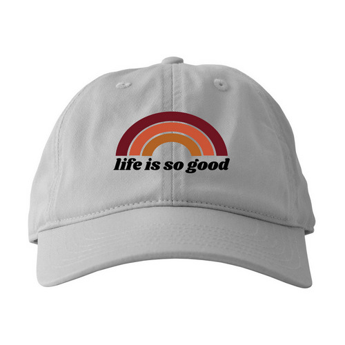 Life is Good, a Dolphin Printed Eco Baseball Cap