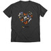 Monarch Butterfly & Pollinator Love, a Dark Grey Heather Premium V-Neck Tee