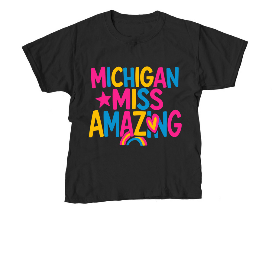 Michigan Miss A-Maze n blue, a Black Youth Unisex Tee