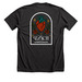 9 Lach, a Dark Grey Heather Premium Unisex Tee (back-view)