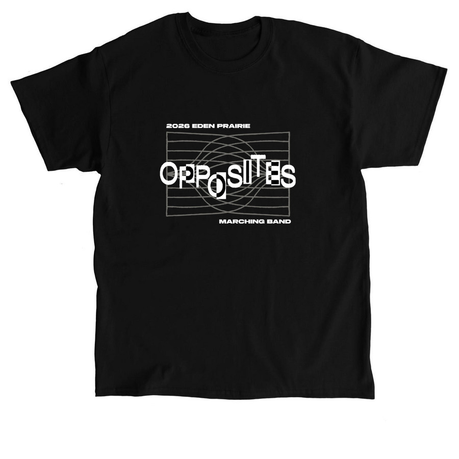 Marching Band Opposites Season, a Black Classic Unisex Tee