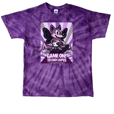 Butterwolf 2025, a Purple Classic Tie Dye Tee