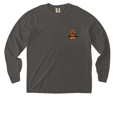 Jackson's Journey Pocket Tees, a Pepper Comfort Colors Long Sleeve Pocket Tee