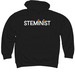Young Women In Bio Gear, a Black Midweight Pullover Hoodie