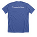 Marketplace & Academy Blue T-Shirt, a Solid True Royal Premium Unisex Tee (back-view)