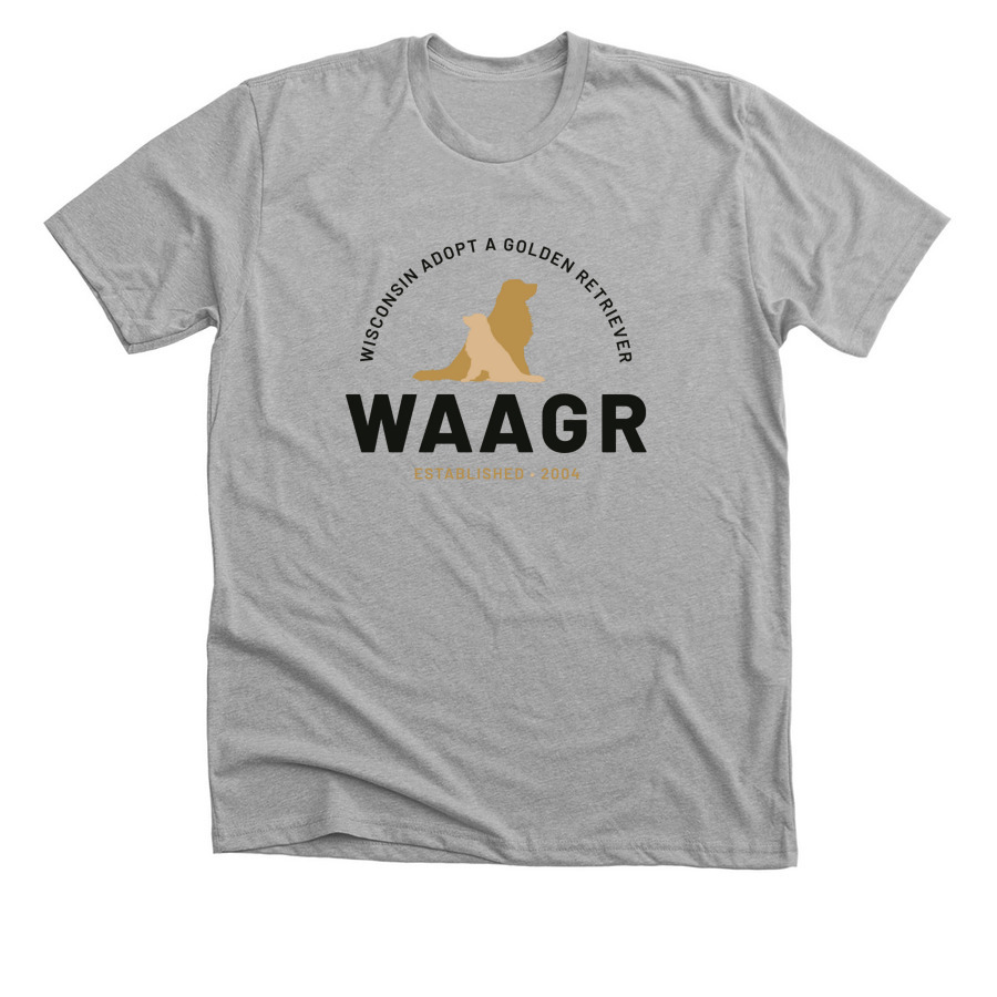 WAAGR Logo, a Athletic Heather Premium Unisex Tee