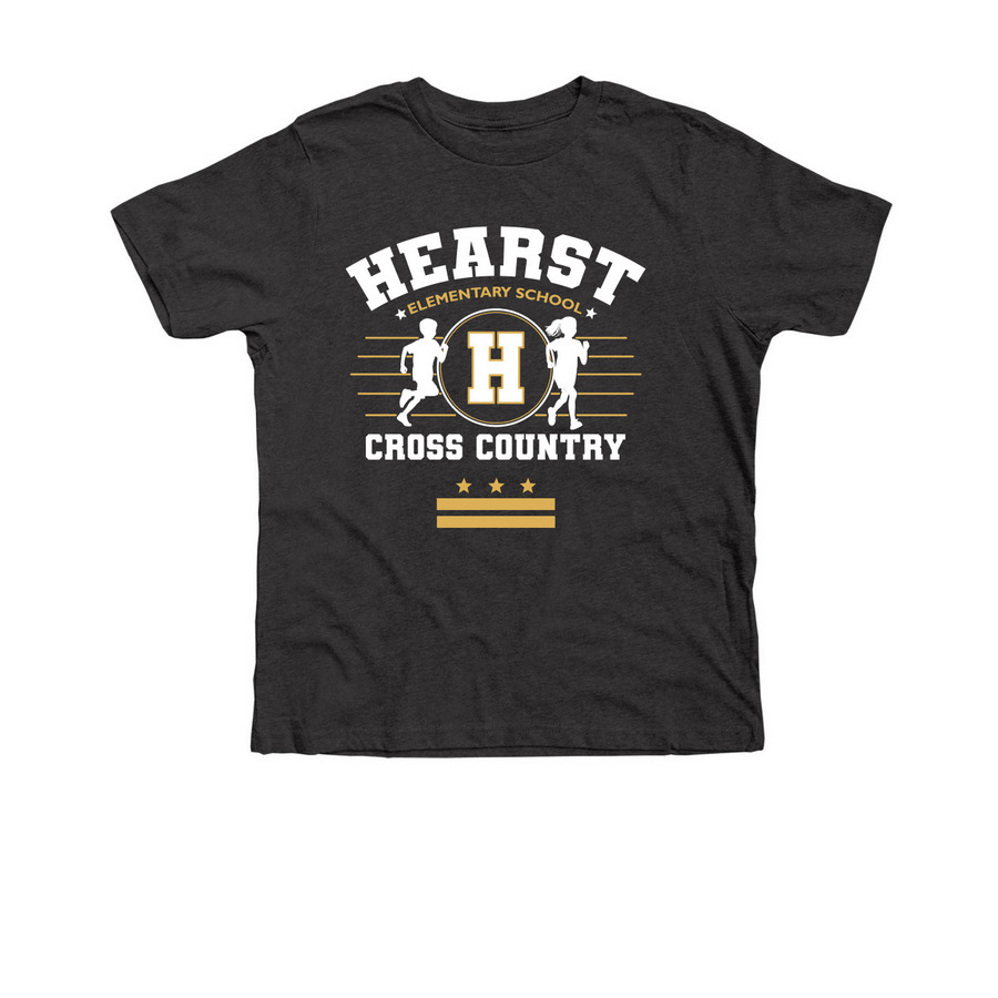 Youth Cross Country Design, a Dark Grey Heather Premium Youth Tee