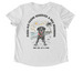 Every Old Friend Deserves A New Beginning, a Fairly White Allmade Eco Triblend Women?s Scoop Neck Tee (back-view)
