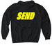 RESET FULL SEND Hoodie, a Black Gildan Softstyle Pullover Hoodie (back-view)