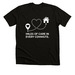 Miles of Care, a Solid Black Blend Premium Unisex Tee